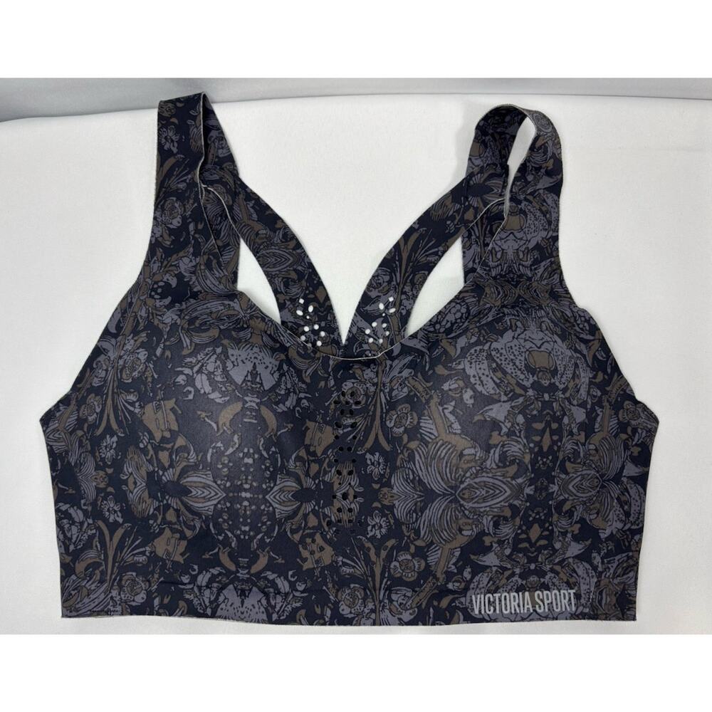 Victoria Secret Sport Bra Medium 34 D Pattern Paisley Floral